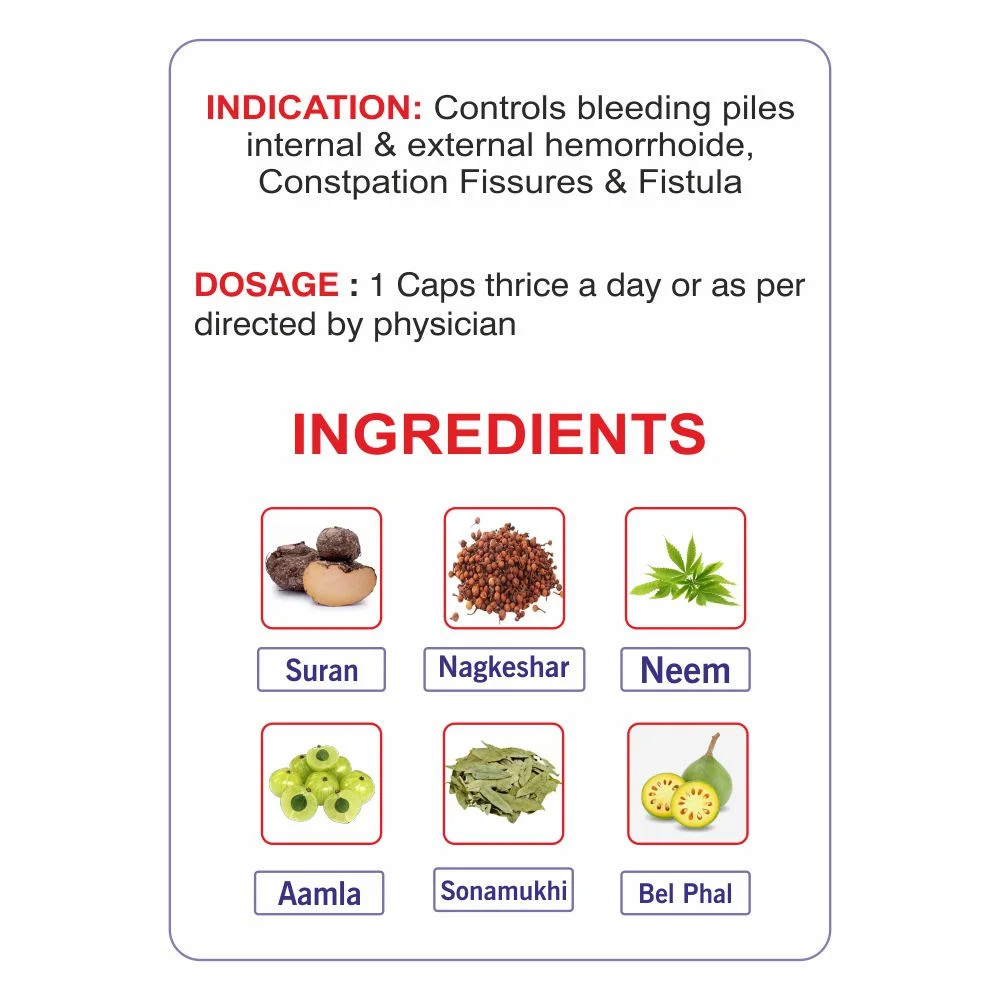 Arsojeet Capsules Key Ingredients and Usage Direction
