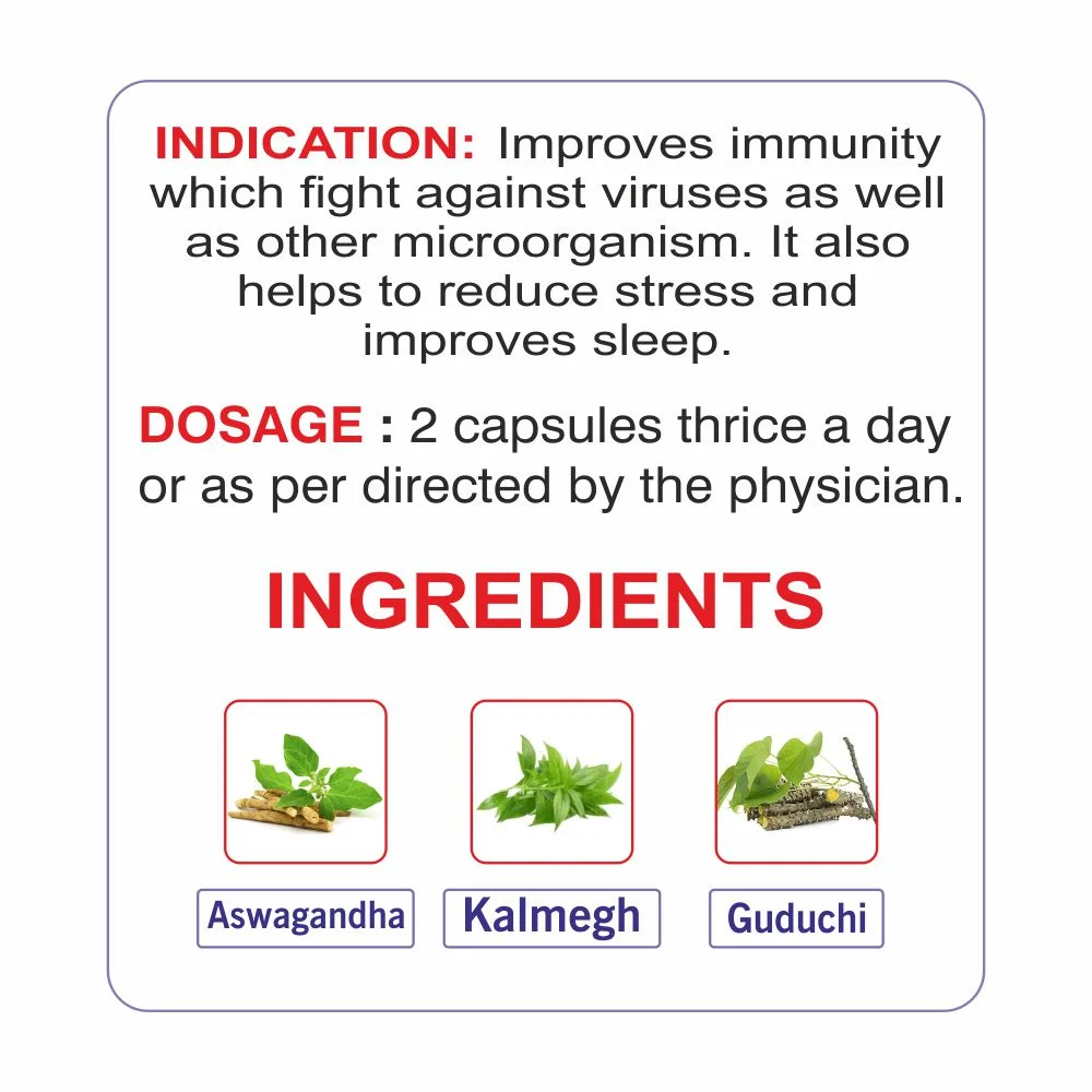 Ashwagandha Plus Key Ingredients and Usage Direction
