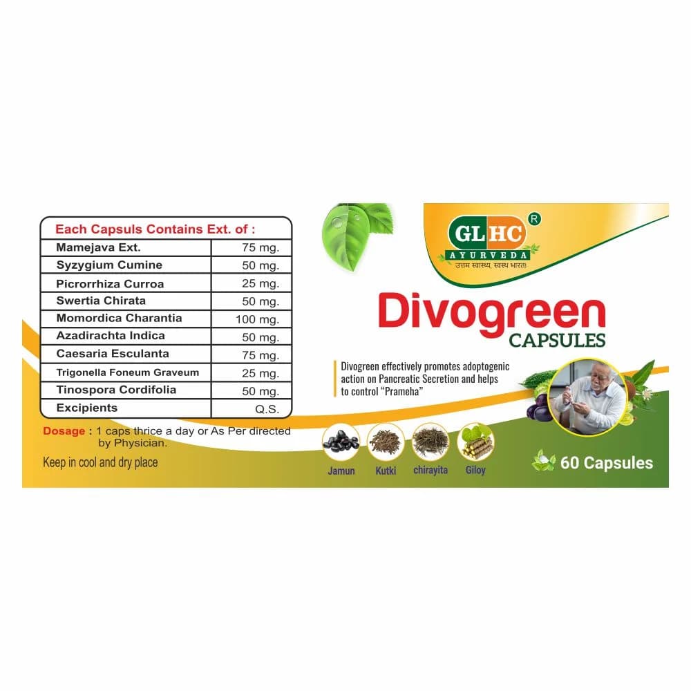 Divogreen Capsules Ayurvedic Composition and Indications