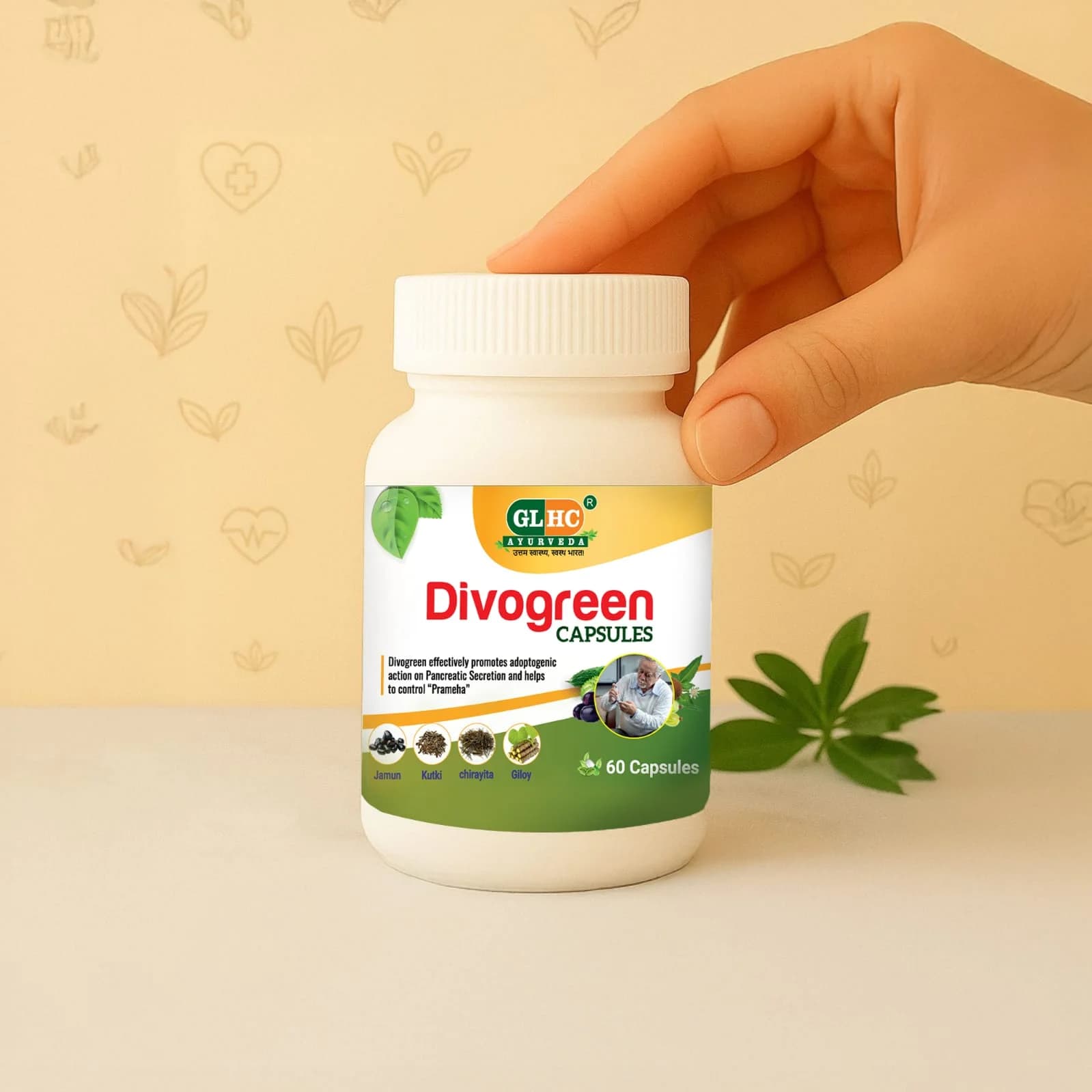 Divogreen Capsules Alternate Pack Angle