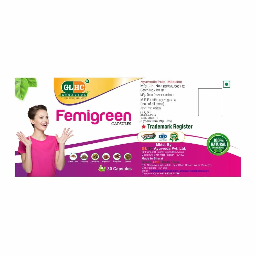 Femigreen Capsules Manufacturing License and Quality Assurance