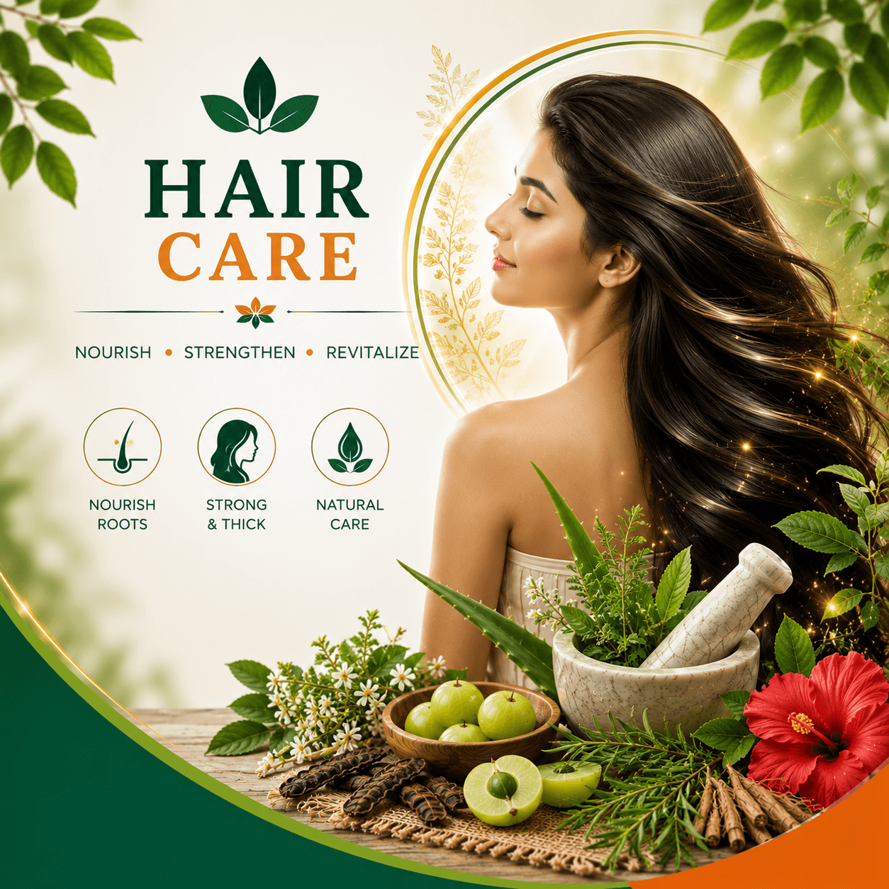Hair Care herbal oils and shampoo for hair fall control and scalp health