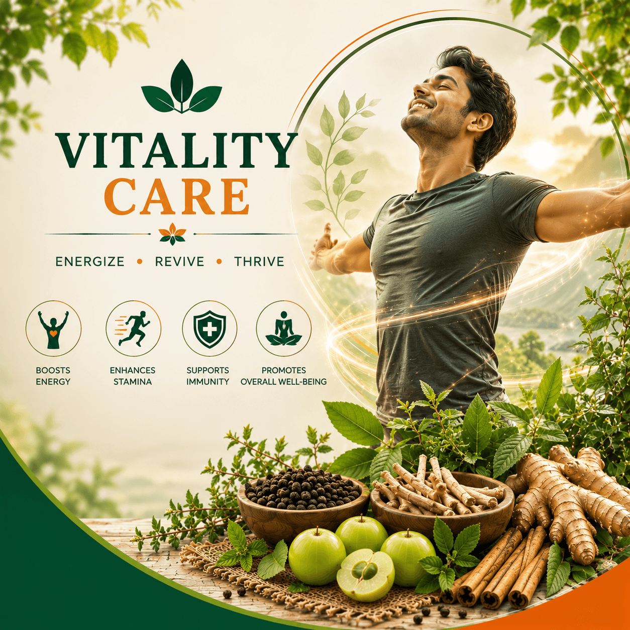 Vitality and Stamina rejuvenating organic formulations